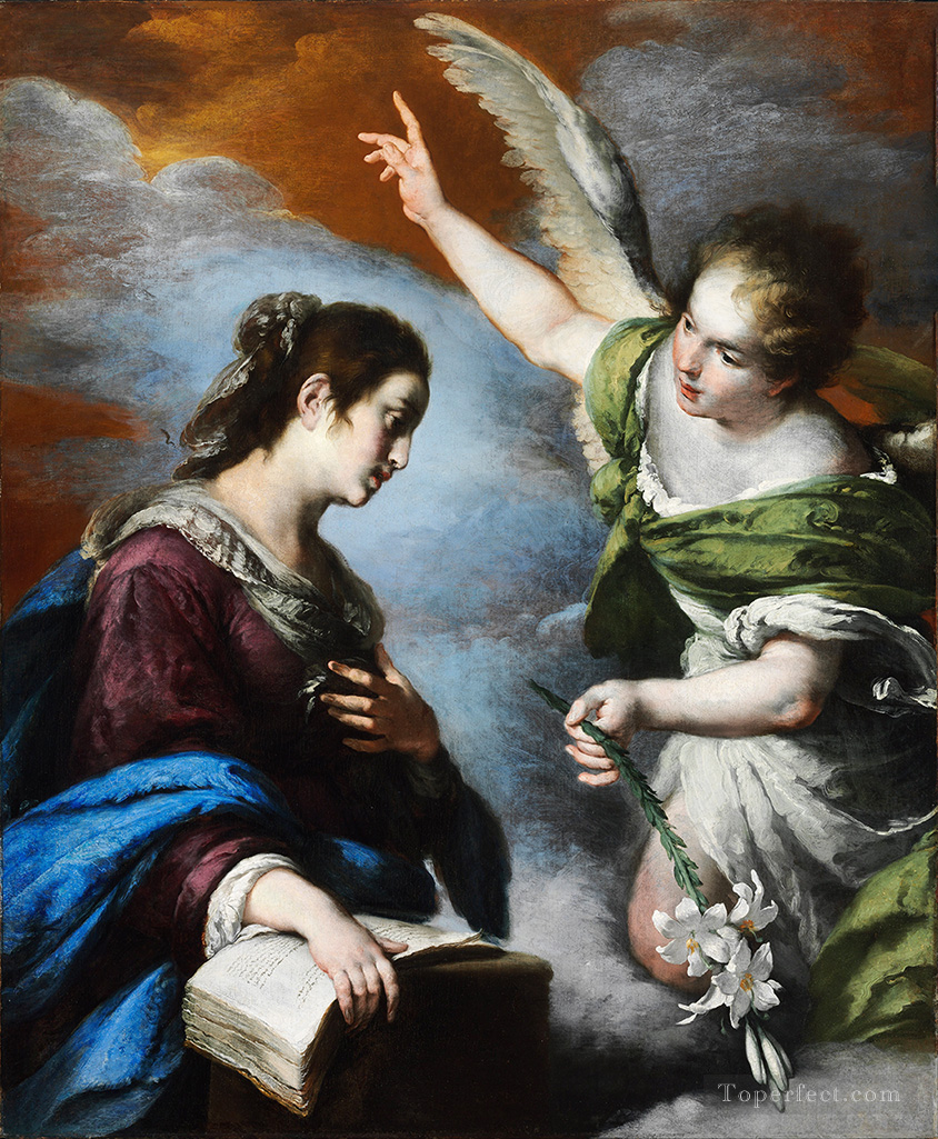 l’Annonciation italien Baroque Bernardo Strozzi Peintures à l'huile